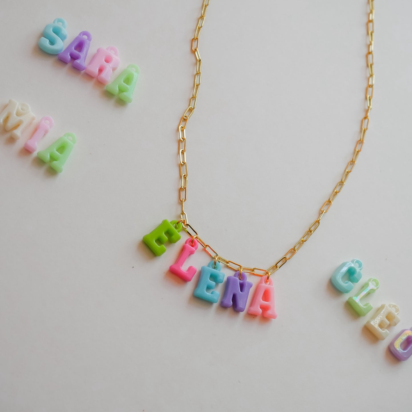Multicolor Personalized Chain - Name | Nombre
