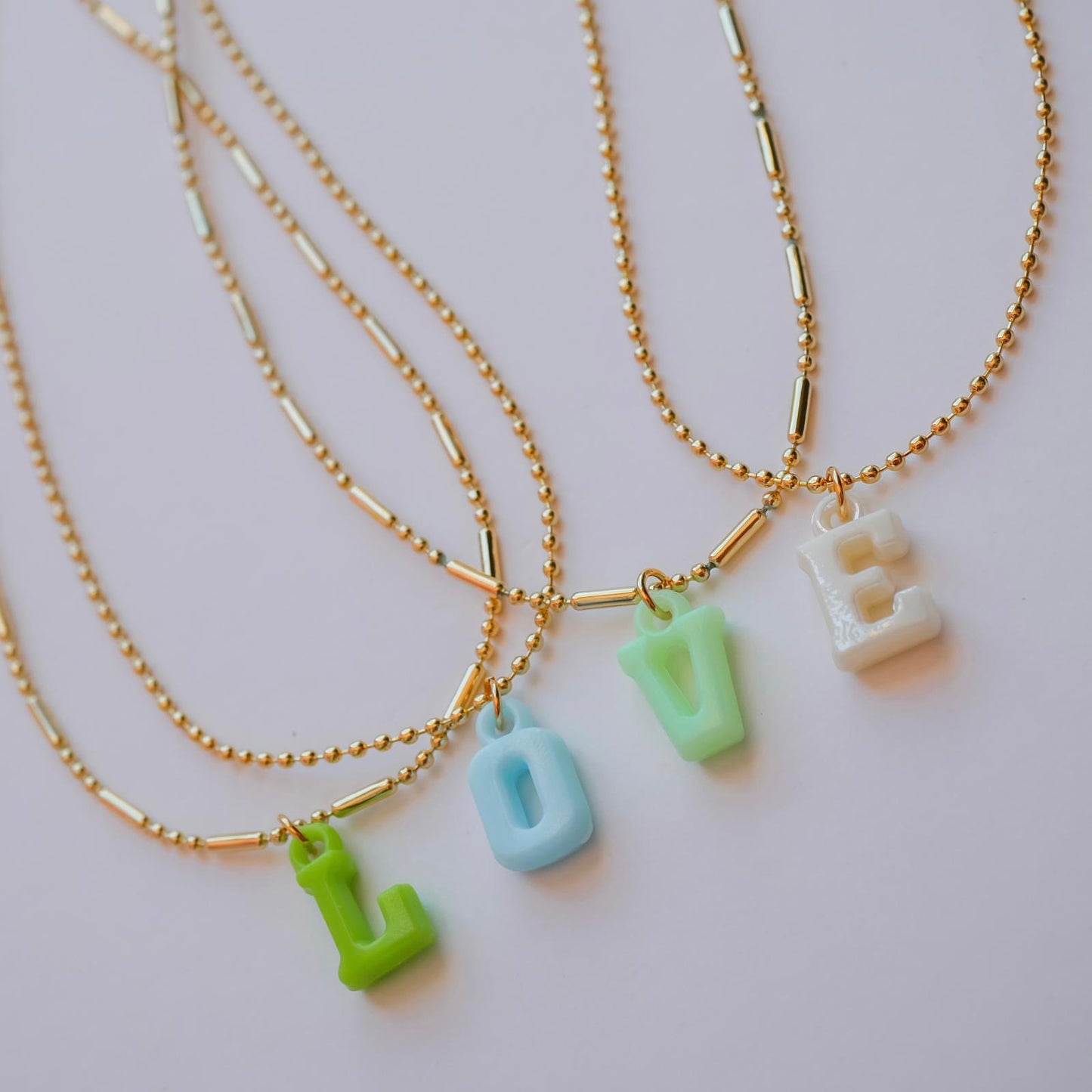 Multicolor Personalized Chain - Initial | Inicial