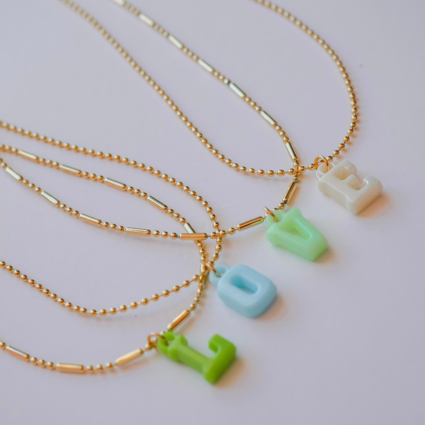 Multicolor Personalized Chain - Initial | Inicial